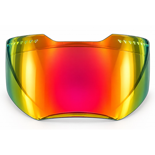 Kask Camı (Vizör) M-69 Çene Sabit Gözlüklü Model (Kırmızı)