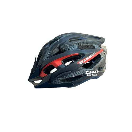 Bisiklet Kaskı MOON MV-88 (Siyah-Kırmızı) (M)