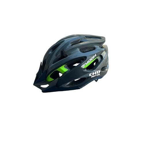 Bisiklet Kaskı MOON MV-88 (Siyah-Yeşil) (M)