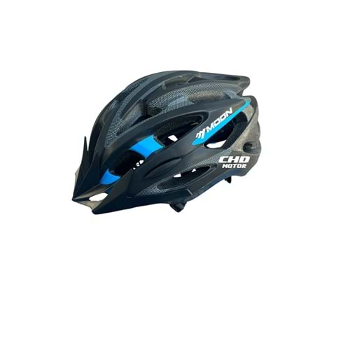 Bisiklet Kaskı MOON MV-88 (Siyah-Mavi) (L)