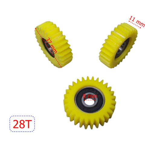 E-BİKE Petal Destekli Plastik Sarı Dişli 3 lü Set 28T