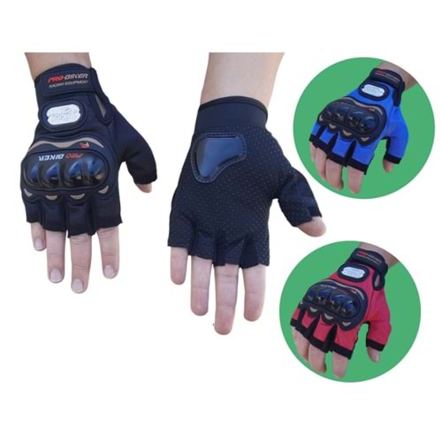 Motor Eldiven Korumalı Parmaksız