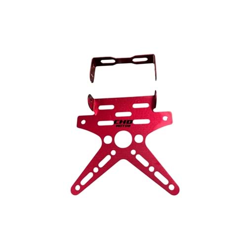 Motor Katlanır Plakalık ALM (KIRMIZI)