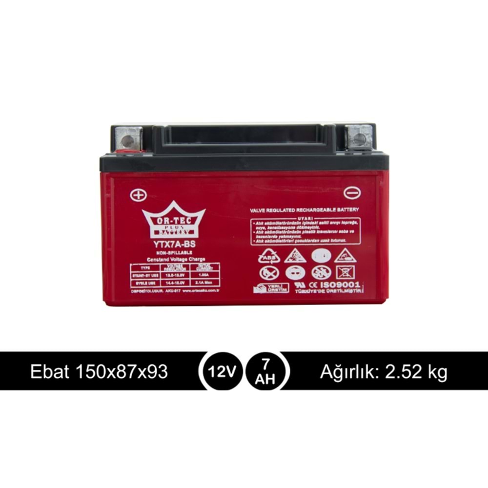 12V 7AH Sct Akü