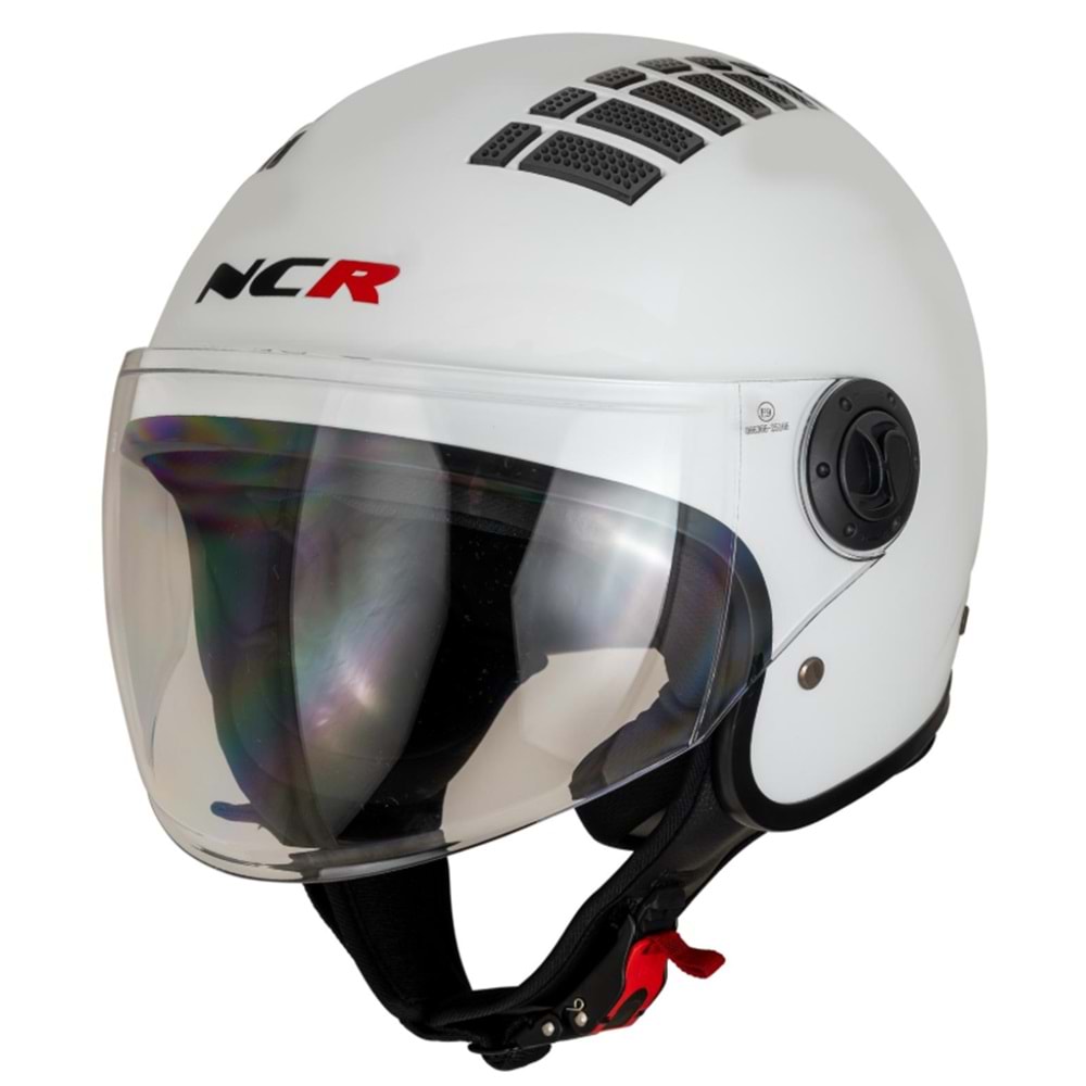 Kask Çenesiz Gözlüksüz NCR (Beyaz) (L)
