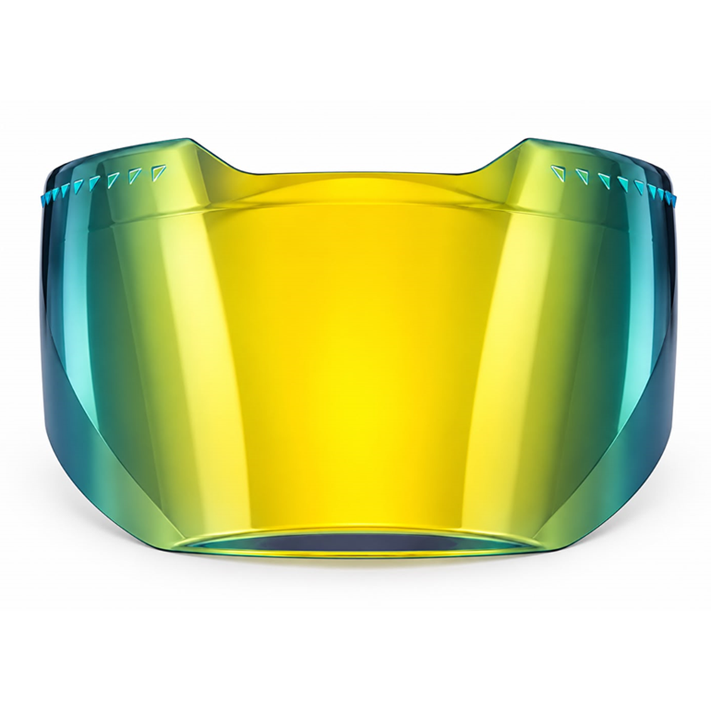 Kask Camı (Vizör) M-69 Çene Sabit Gözlüklü Model (Gold)