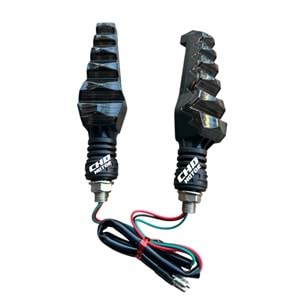 Letli Sinyal Kayarlı Tırtırlı 2li (Yeşil)